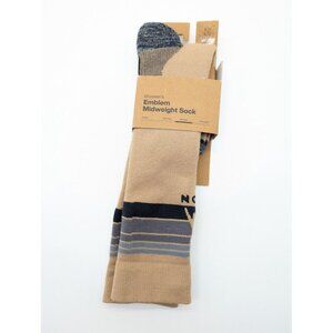 Burton Women's Emblem Midweight Socks Small Medium Merino Wool Shoe 4-6.5 Tan